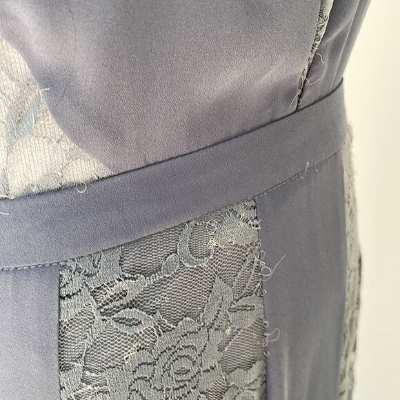Maxi grey and lacy open back dress by love culture size Small - Picture 8 of 13